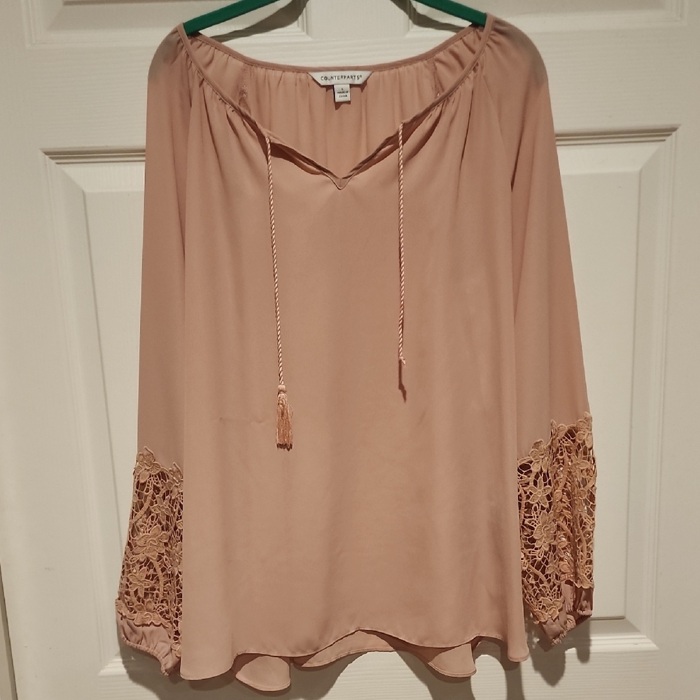 Counterparts Pink Embellished Relaxed Blouse